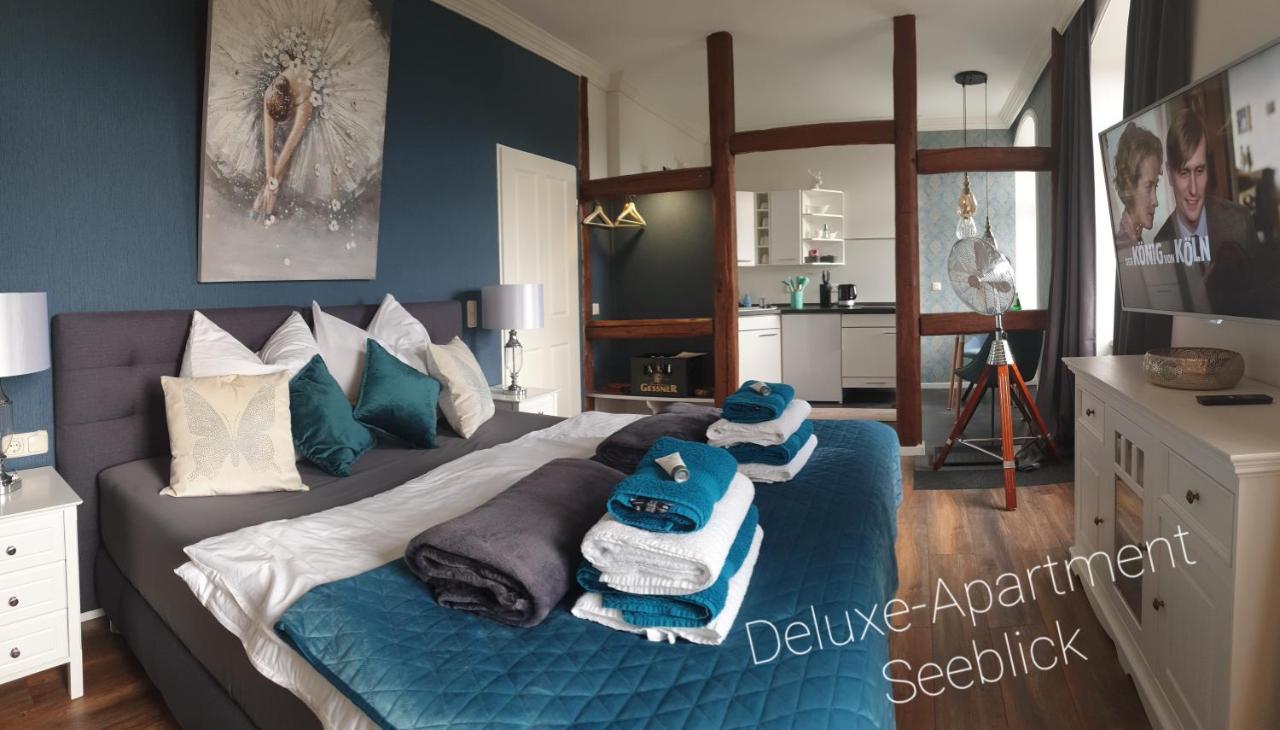 Luna Et Sol - Haus Am See Seeblick-Apartment Seehausen  ภายนอก รูปภาพ